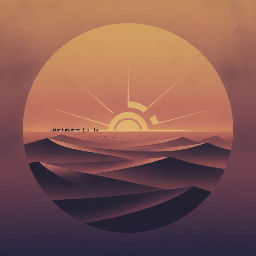 Cover art for Desert Dawn Caravan
